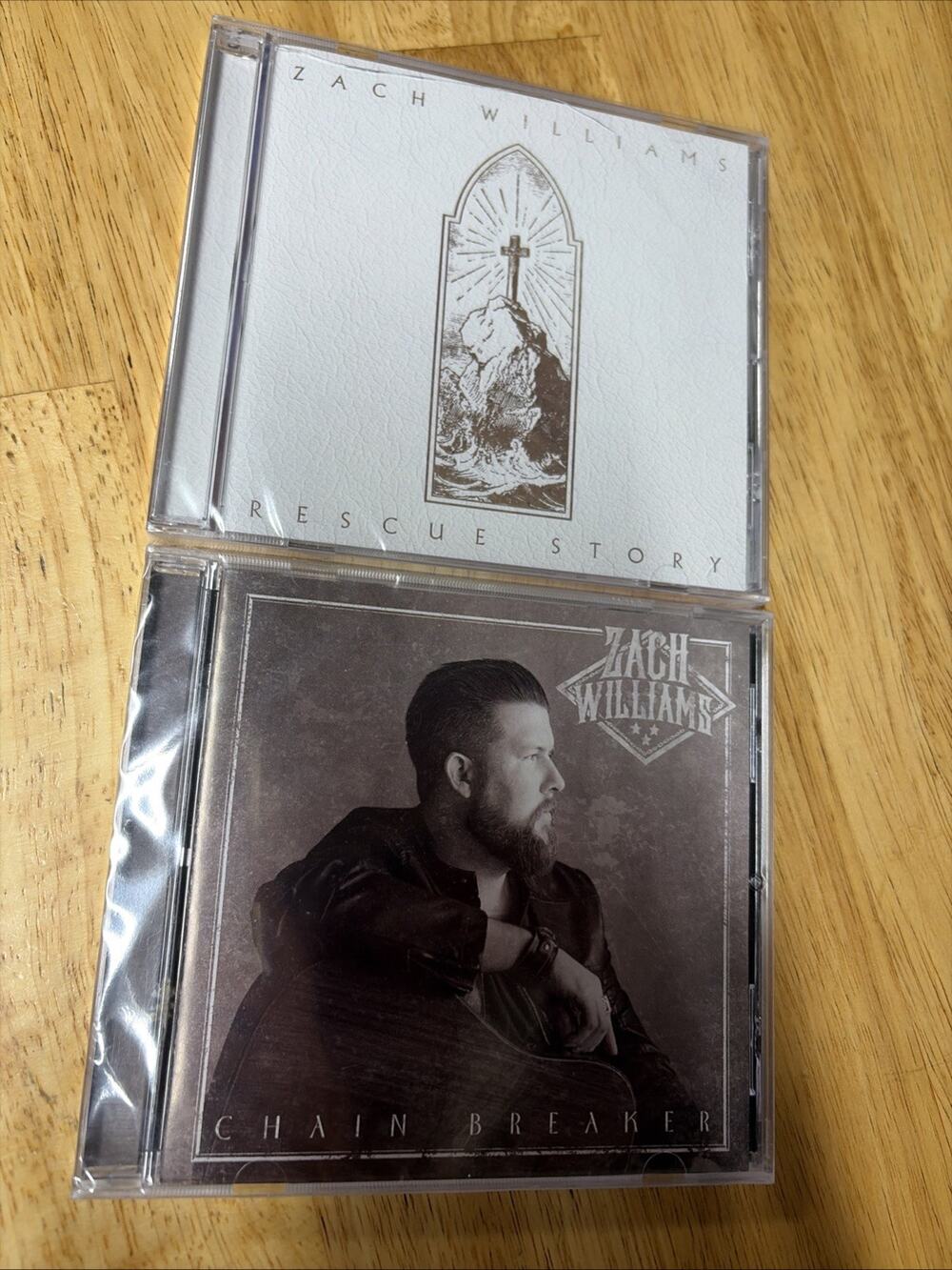 ZACH WILLIAMS 2 CD LOT: Rescue Story & Chain Breaker - NEW/SEALED
